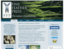 Tablet Screenshot of finefeatherpress.com